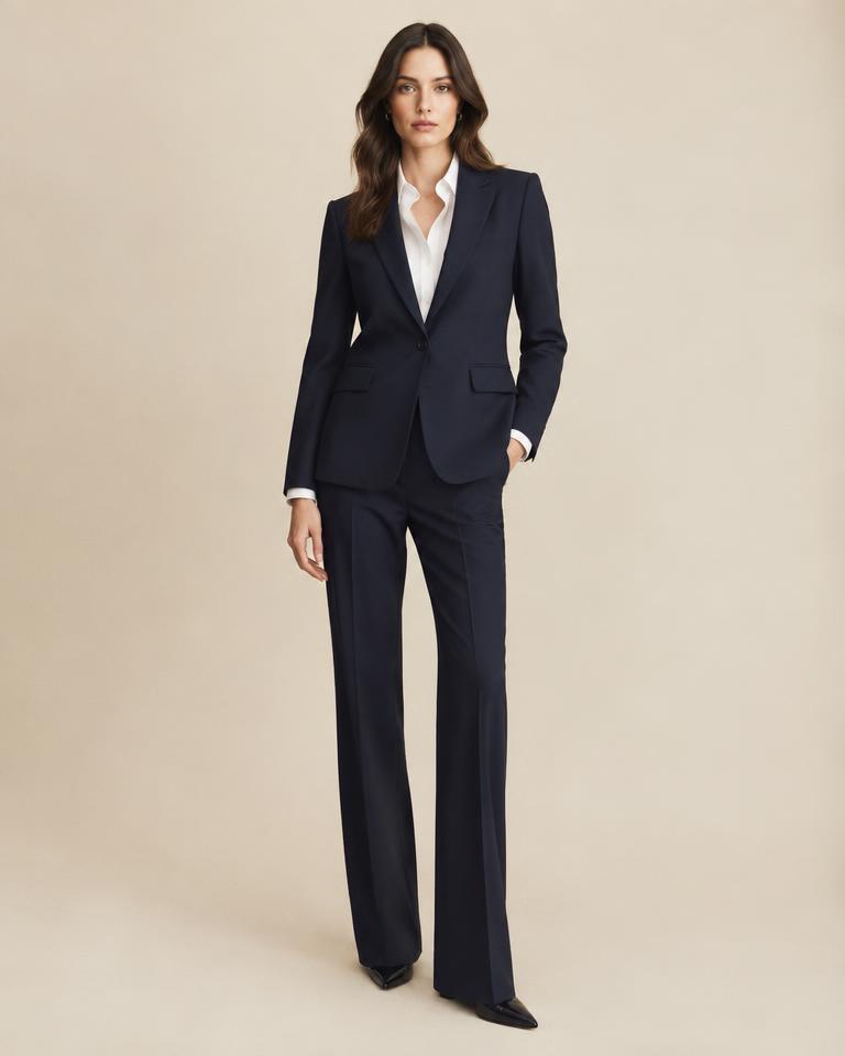 Navy Trouser Suit